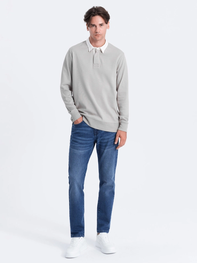 Spodnie męskie jeansowe SLIM FIT - niebieskie V3 OM-PADP-0110