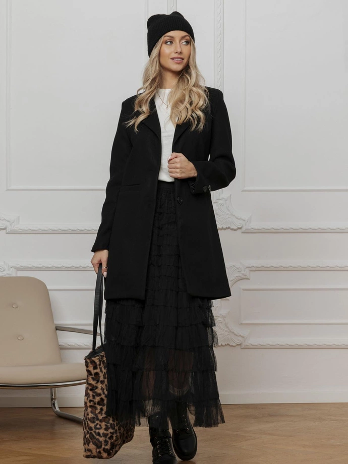 Spódnica damska 018GLR - czarny