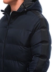 Kurtka męska zimowa pikowana - granatowa V1 EM-JAHP-0101