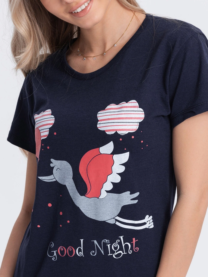 Piżama damska 261ULR - granatowa