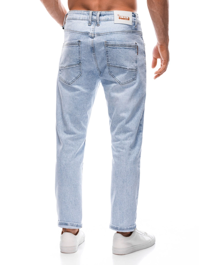 Spodnie męskie jeansowe 1404P - niebieskie