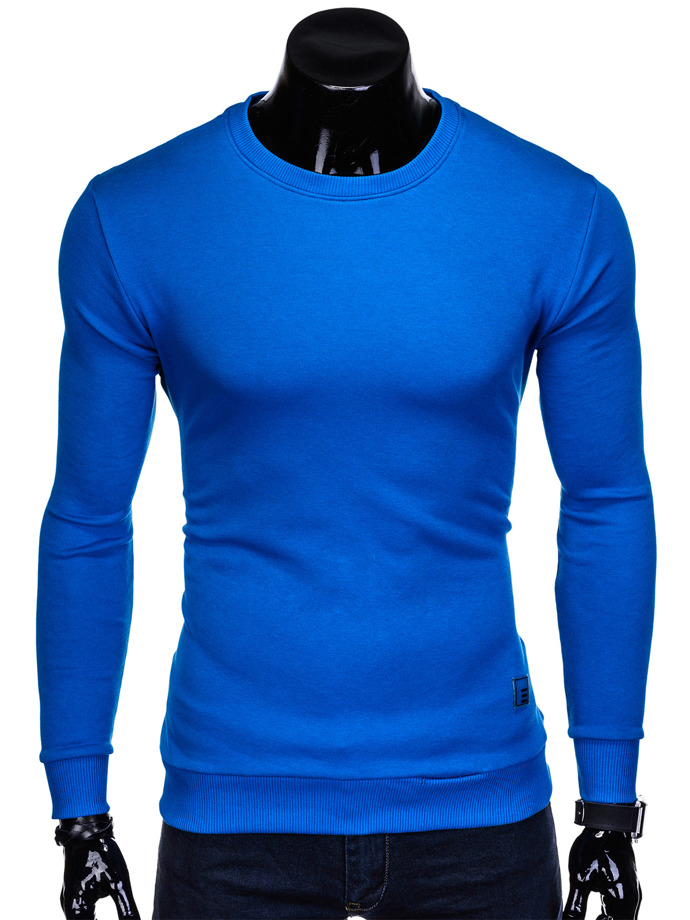 Bluza męska bez kaptura 911B - niebieska