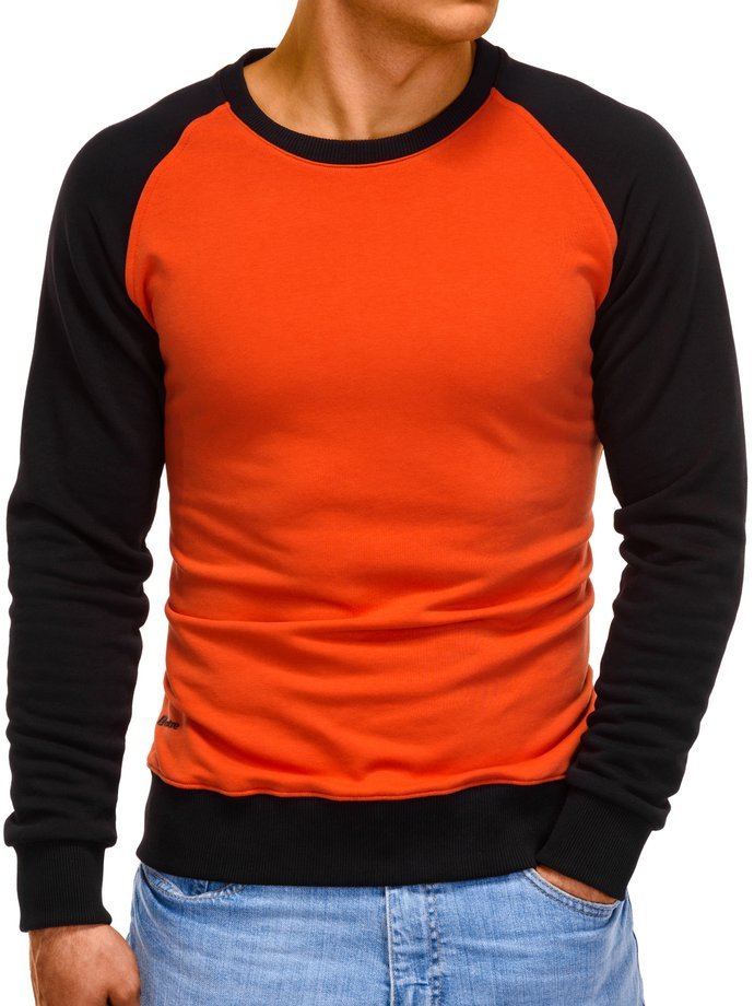 Bluza męska bez kaptura 920B - pomarańczowa