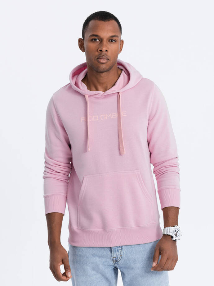 Bluza męska w mocnych kolorach - różowa V5 1351B