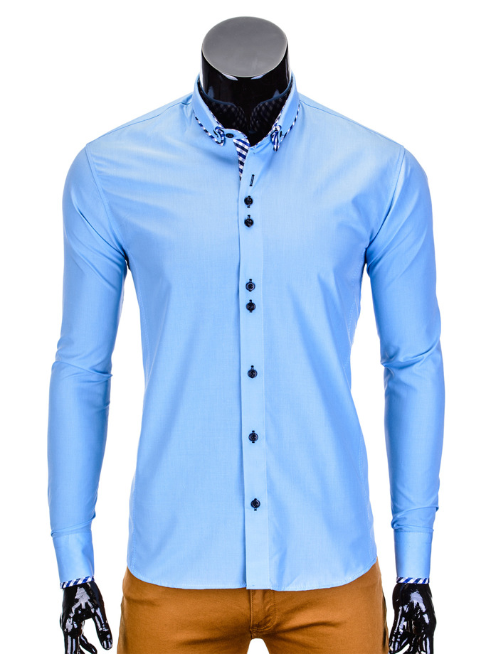Koszula 368K - błękitna
