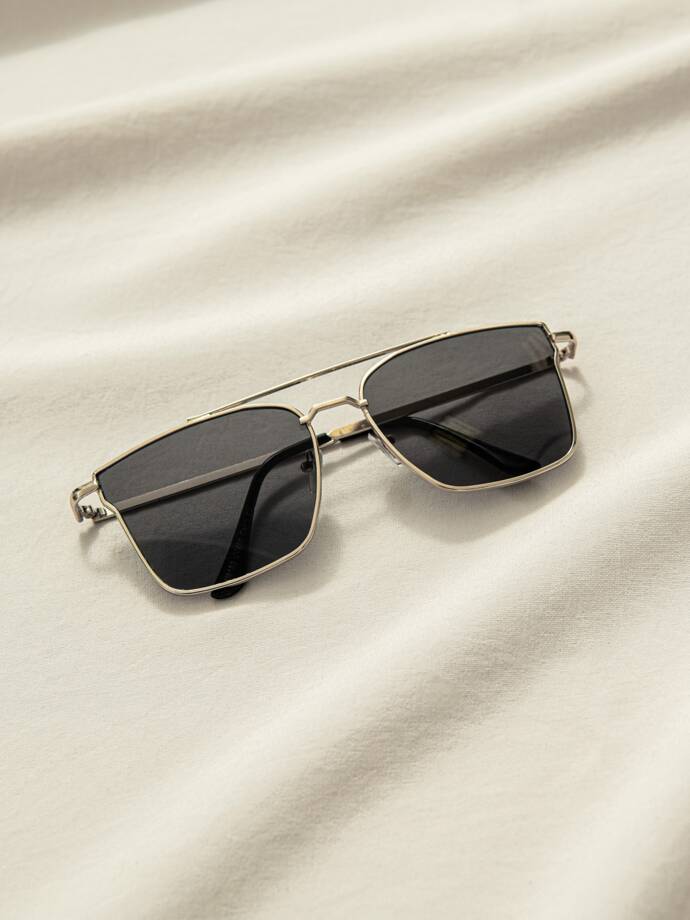 Okulary damskie przeciwsłoneczne 072ALR - czarne/złote