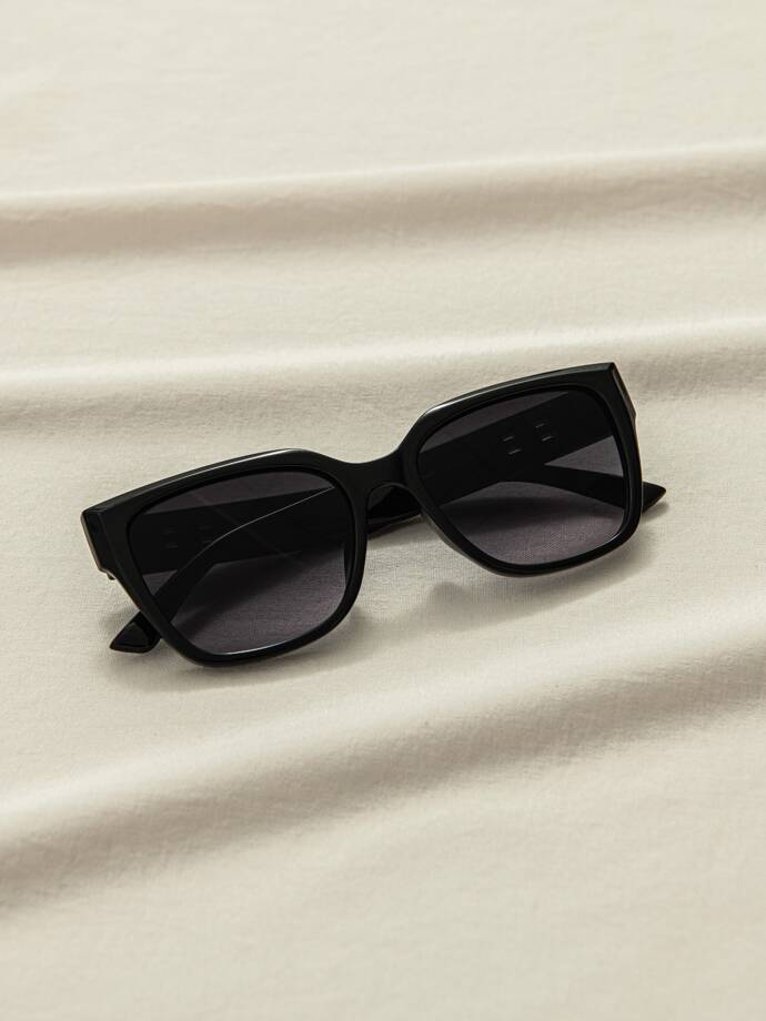 Okulary damskie przeciwsłoneczne 076ALR - czarne