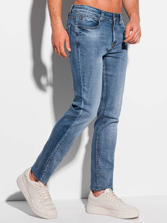 Spodnie męskie jeansowe 1103P - niebieskie