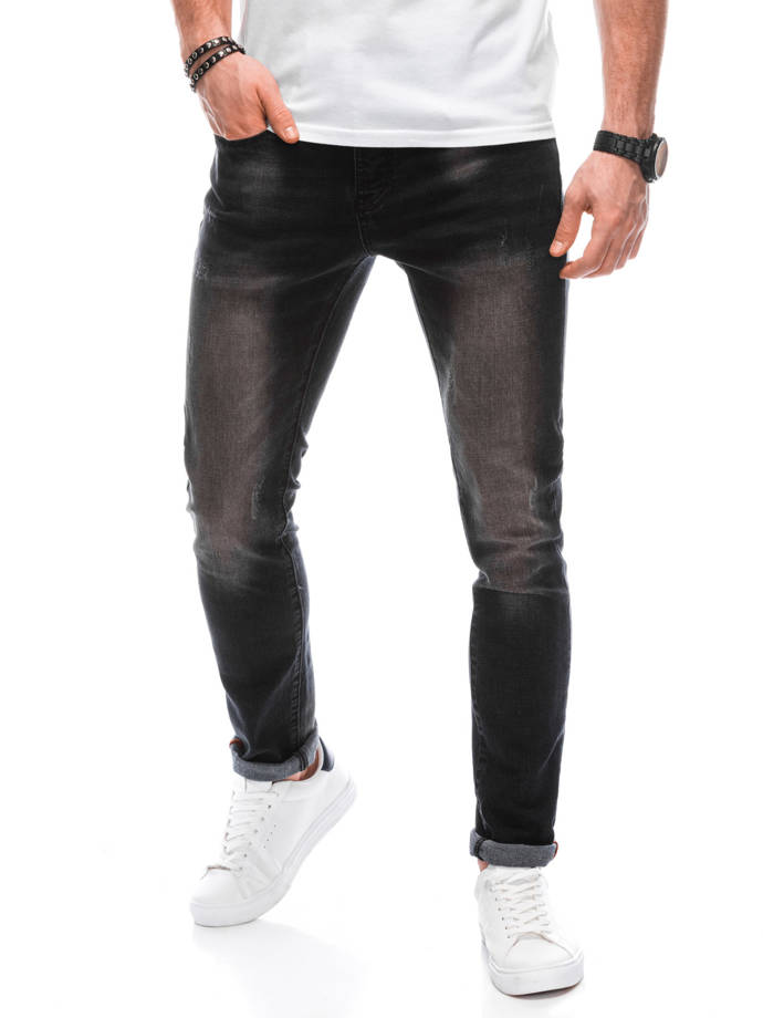 Spodnie męskie jeansowe 1302P - czarne