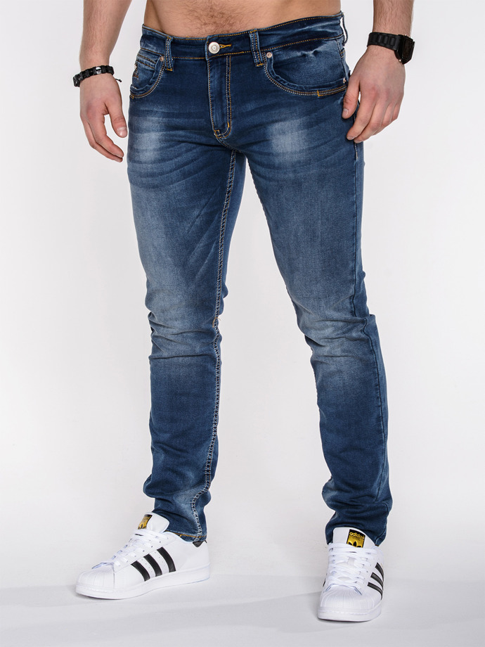Spodnie męskie jeansowe 502P - niebieskie