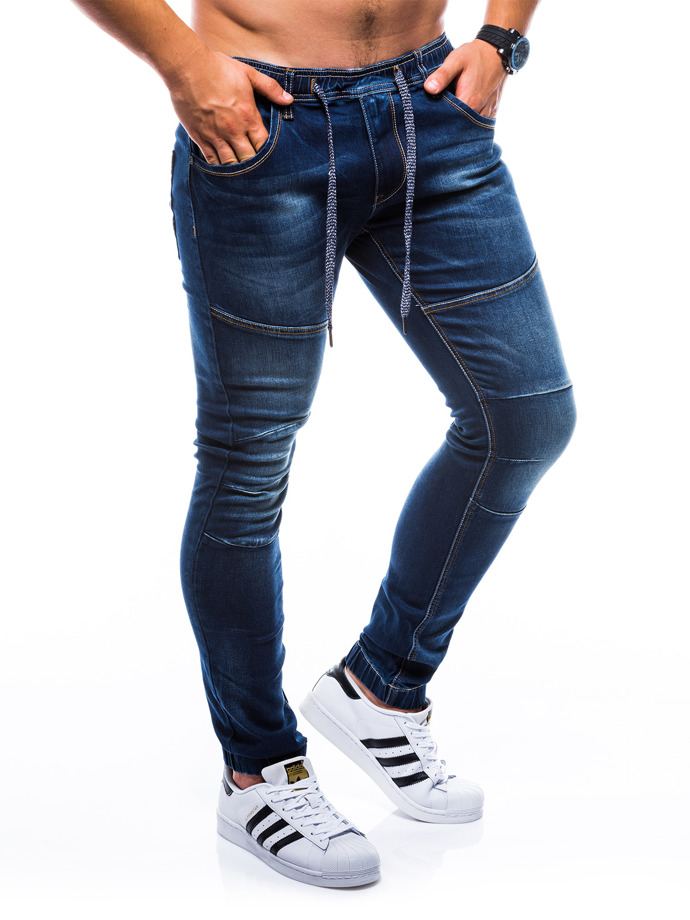 Spodnie męskie jeansowe 754P - granatowe