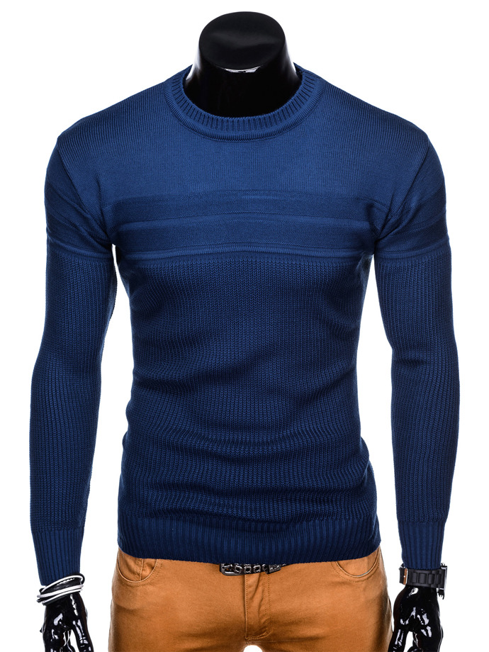 Sweter męski 130E - niebieski