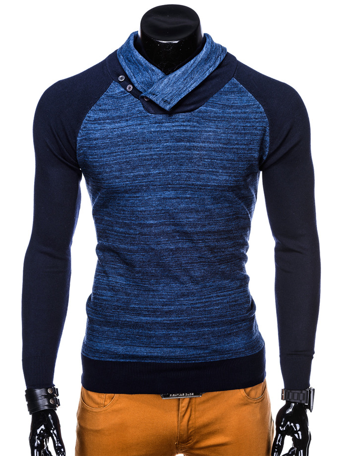 Sweter męski 148E - niebieski