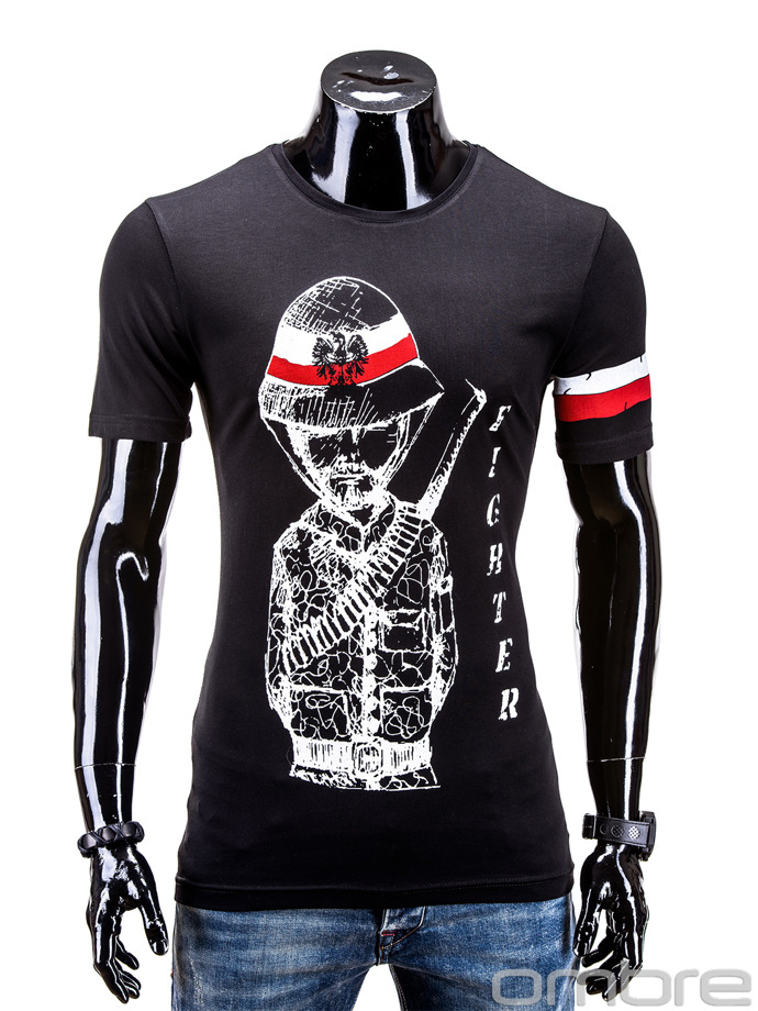 T-shirt S535 - czarny