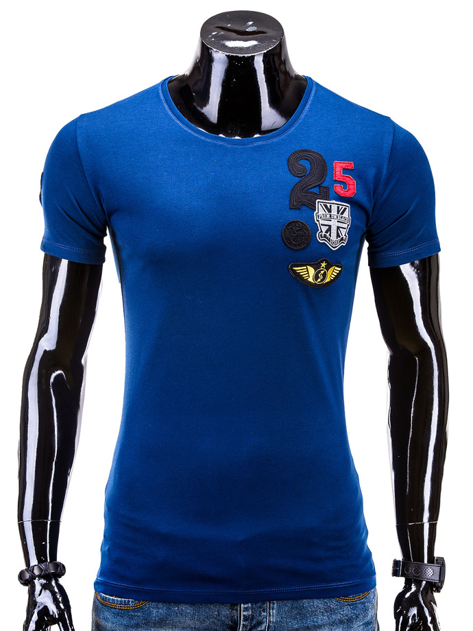 T-shirt męski S530 - granatowa