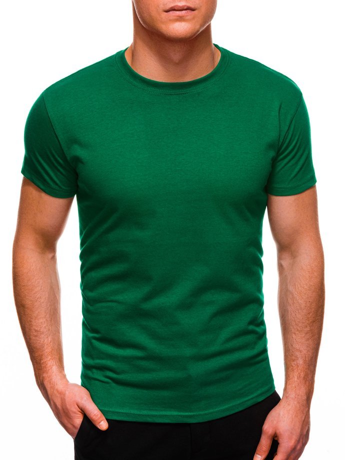 T-shirt męski basic 970S - zielony